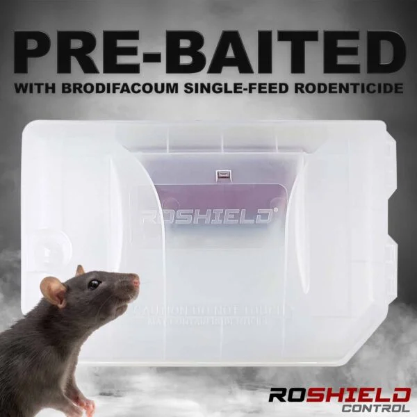 Roshield Pre-Baited Mouse Box Kit